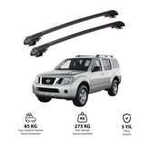 NISSAN PATHFINDER 2005-2012 TRX1 Thunder Carrier Barres transversales pour galerie de toit de voiture, 2 barres